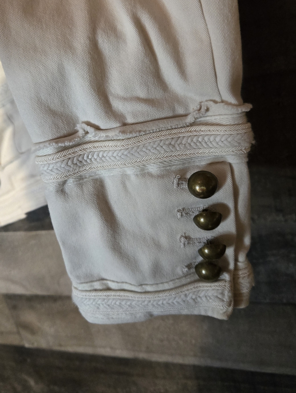 white house black market nautical bohemian style jacket - Picture 7 of 9